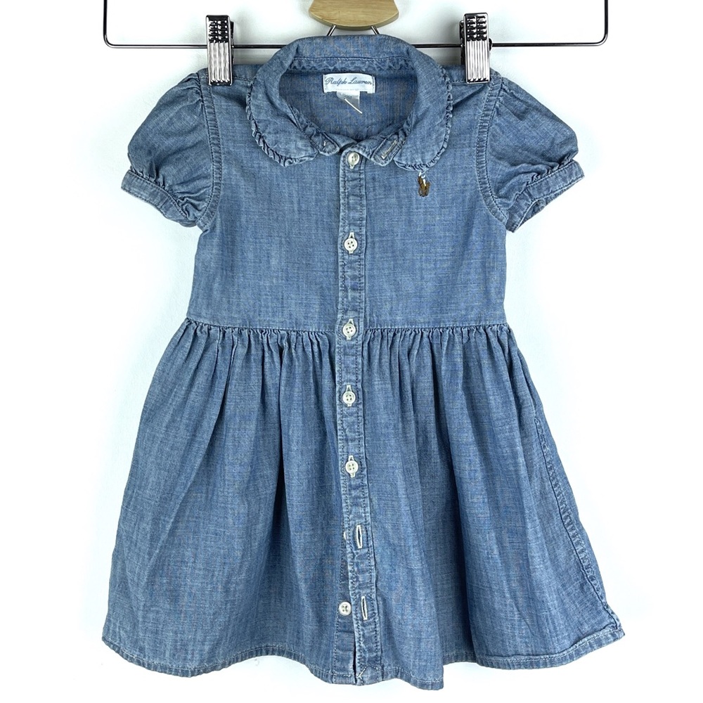 RALPH LAUREN Polo Denim Jean Dress 12 months